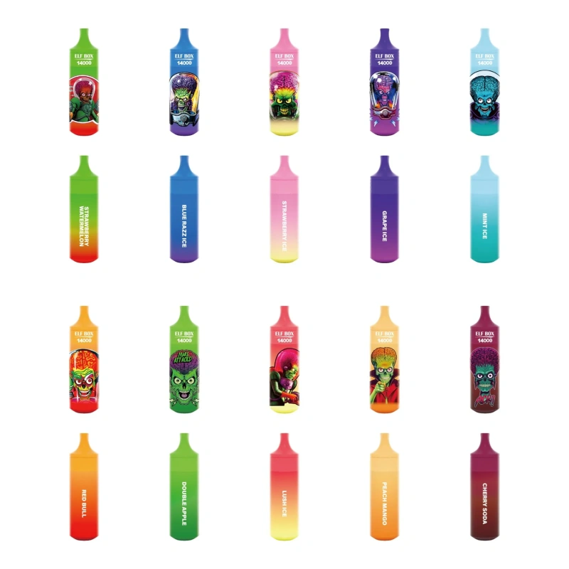 ELF BOX RGB 14000 puffs PRO 2% 5% Low Nicotine Disposable Vape E cigs Wholesale