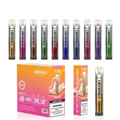 ELF BOX Crystal bar 600 puffs PRO 0% 2% Low Nicotine Disposable Vape E cigs Wholesale