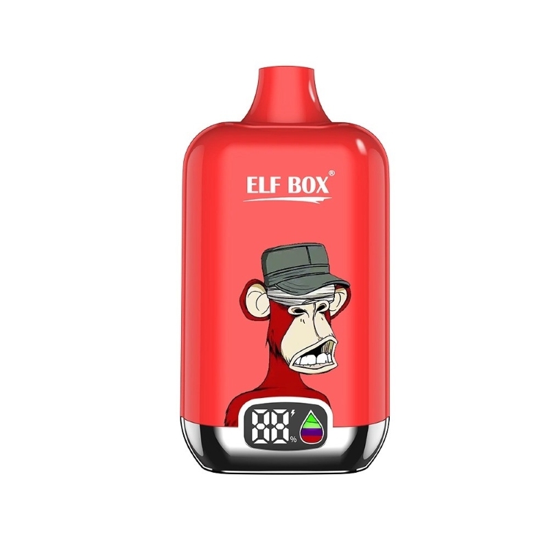 ELF BOX Digital box 12k puffs LED Display 2% 5% Low Nicotine Disposable Vape E cigs Wholesale
