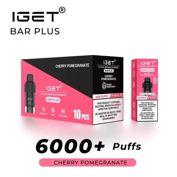 iGet Bar Plus Pod 6000puffs 50mg Strong Nicotine Vaper Hot Sell Australia Disposable Vape E cigs Wholesale