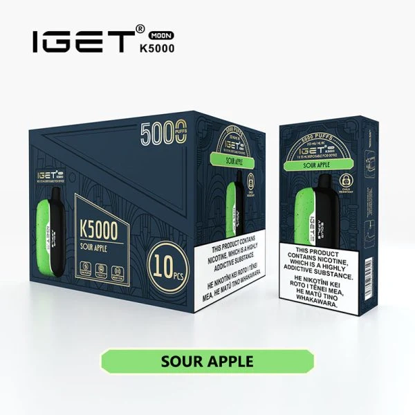 IGET Moon 5000 Puffs 50mg Strong Nicotine Vaper Hot Sell Australia Disposable Vape E cigs Wholesale