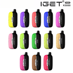 IGET Moon 5000 Puffs 50mg Strong Nicotine Vaper Hot Sell Australia Disposable Vape E cigs Wholesale