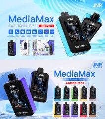 JNR Media Max 40000 Puffs Dual Mesh HD Display Disposable Vape E cigs 2% 5% Nicotine Wholesale