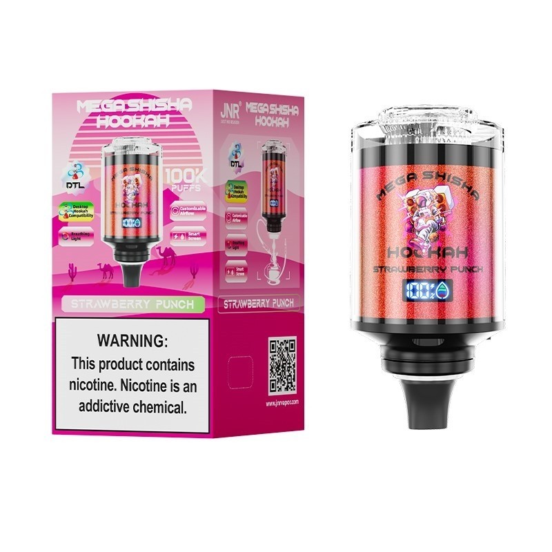 JNR Mega 100k puffs Shisha Hookah The Ultimate in Large-Capacity Disposable Vape E cigs 2% 5% Nicotine Wholesale