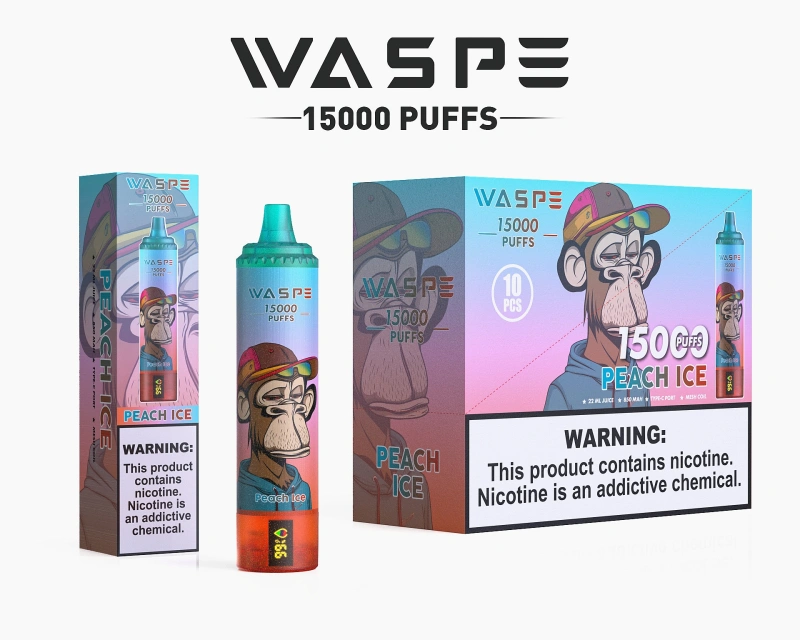 WASPE 15000 Puffs 2% 5% Low Nicotine Disposable Vape E cigs Wholesale