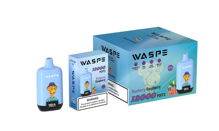 WASPE Digital Box 12000 Puffs 2% 5% Low Nicotine Disposable Vape E cigs Wholesale