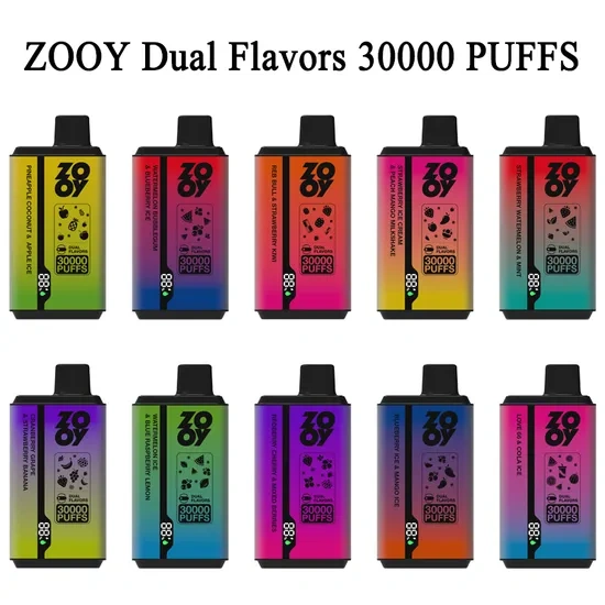 Zooy Twins 30000 Puffs Dual flavors 2% 3% 5% Nicotine Disposable Vape E cigs Wholesale