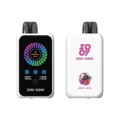 Zooy Zero 45000 Puffs 2% 3% 5% Nicotine NIC&ICE CONTROL Disposable Vape E cigs Wholesale