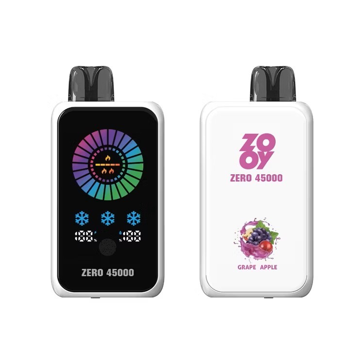 Zooy Zero 45000 Puffs 2% 3% 5% Nicotine NIC&ICE CONTROL Disposable Vape E cigs Wholesale