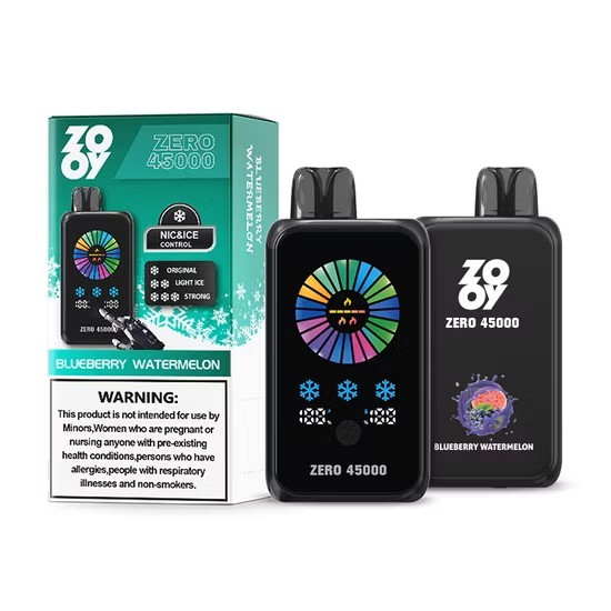 Zooy Zero 45000 Puffs 2% 3% 5% Nicotine NIC&ICE CONTROL Disposable Vape E cigs Wholesale