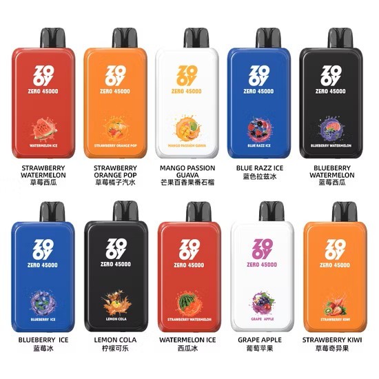 Zooy Zero 45000 Puffs 2% 3% 5% Nicotine NIC&ICE CONTROL Disposable Vape E cigs Wholesale