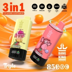 Bangking 85000 puffs 2% 5% Nicotine Smart Display Rechargeable Disposable Vapes E cigs Wholesale