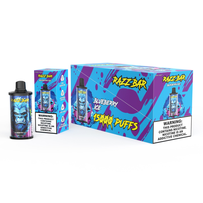 Razz bar 15000 puffs 2%/5% Nicotine Big Puffs Rechargeable Disposable Vapes E cigs Wholesale
