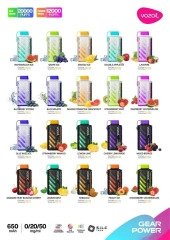Vozol Gear Power 12000/20000 puffs Disposable Vape E cigs 5% Nicotine Wholesale