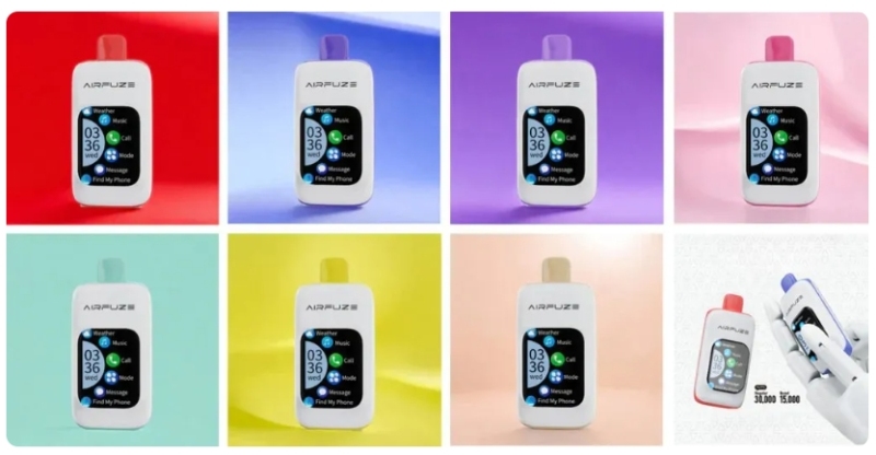 Airfuze smart pro 40000 puffs 2% 5% Nicotine Smart Display Rechargeable Disposable Vapes E cigs Wholesale