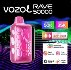 Vozol Rave 40k puffs 5% Nicotine Adjustable Power Rechargeable Disposable Vapes E cigs Wholesale