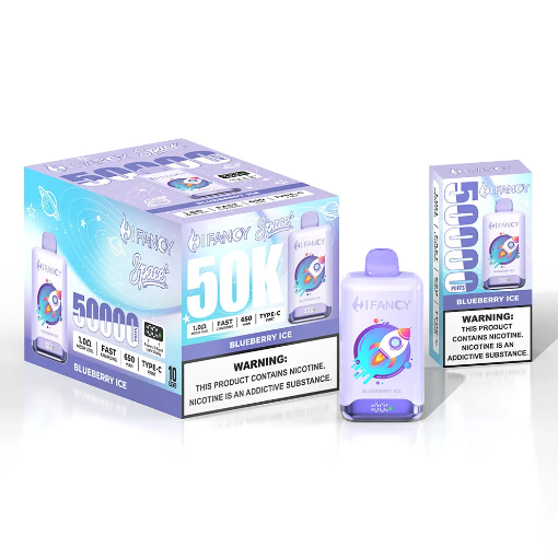 HIFANCY SPACE 50000 PUFFS 2% 5% Nicotine 650mah Battery Type C Rechargeable Disposable Vapes E cigs Wholesale