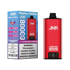 JNR Big Mac Shisha 80k PUFFS 2% Nicotine Smart Screen 950mah Battery Dual Mesh Coil Type C Rechargeable Disposable Vapes E cigs Wholesale