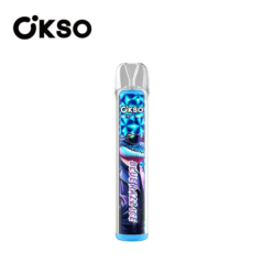OKSO Crystal bar 800 Puffs 2% 5% Nicotine E-liquid Mesh Coil 400mah Bathery RGB LED Rechargeable Disposable Vapes E cigs Wholesale