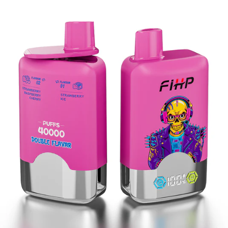 FIHP 40k puffs Double Flavors 2% 5% Nicotine LED Display Dual Mesh Coil Type-C Rechargeable Disposable Vapes E cigs Wholesale