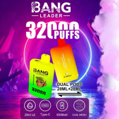 Bang leader 32000puffs 0-5% Nicotine Salt OEM/ODI Service Type-C Rechargeable Disposable Vapes E cigs Wholesale