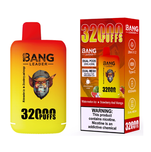 Bang leader 32000puffs 0-5% Nicotine Salt OEM/ODI Service Type-C Rechargeable Disposable Vapes E cigs Wholesale