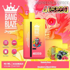 Bang blaze 40K puffs 2% 5% Nicotine Salt E-liquid OEM/ODM TYPE-C Rechargeable Disposable Vapes E cigs Wholesale