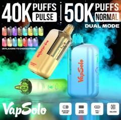 Vapsolo Mars (40K/50K) 2% 5% Nicotine Salt airflow adjustment switch Mesh Coil Power display Type-C Rechargeable Disposable Vapes E cigs Wholesale