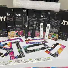 TURN 800 Puffs D9-THC 1ML Of E-liquid Adjustable Airflow TYPE-C Rechargeable Disposable Vapes E cigs Wholesale