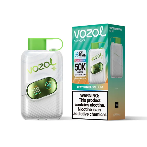 VOZOL STAR CLICK 50k PUFFS 5% Nicotine 1100mah Battery Rechargeable Disposable Vapes E cigs Wholesale