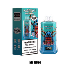 HAPP BAR GR 100000 2% 5% Nicotine Salt Adjustable airflow E-liquid Type-C Rechargeable Disposable Vapes E cigs Wholesale