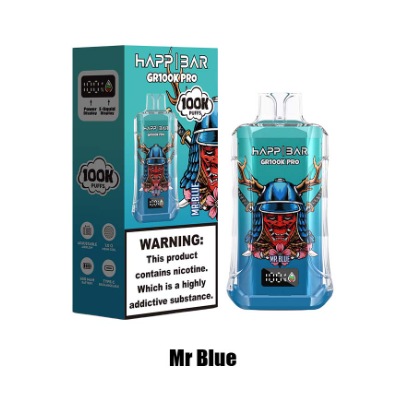 HAPP BAR GR 100000 2% 5% Nicotine Salt Adjustable airflow E-liquid Type-C Rechargeable Disposable Vapes E cigs Wholesale