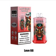 HAPP BAR GR 100000 2% 5% Nicotine Salt Adjustable airflow E-liquid Type-C Rechargeable Disposable Vapes E cigs Wholesale
