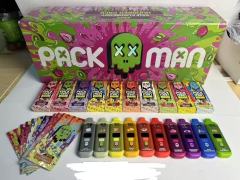 PACKMAN 800 Puffs D9-TAC 1ML Of E-liquid Adjustable Airflow TYPE-C Rechargeable Disposable Vapes E cigs Wholesale