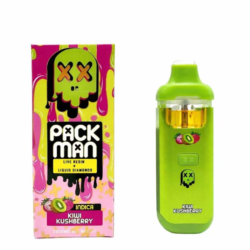PACKMAN 800 Puffs D9-TAC 1ML Of E-liquid Adjustable Airflow TYPE-C Rechargeable Disposable Vapes E cigs Wholesale