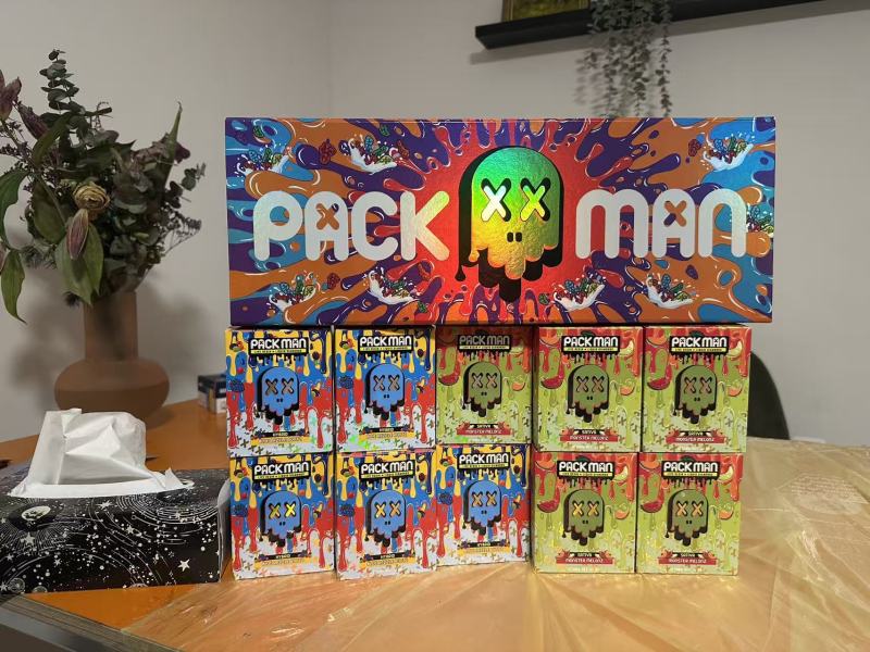PACKMAN 800 Puffs D9-TAC 1ML Of E-liquid Adjustable Airflow TYPE-C Rechargeable Disposable Vapes E cigs Wholesale