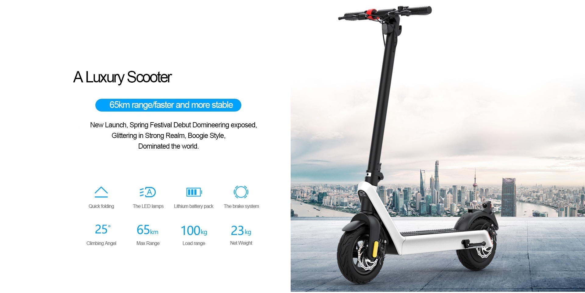 Patinete eléctrico de lujo