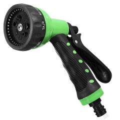 プラスチック製7ウェイガーデンウォータースプレーガン,プラスチック製7パターンガーデンウォーターホースノズル