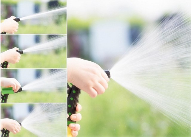 Boquilla de agua de plástico de dos vías para jardín,Boquilla de gatillo de plástico de dos vías para manguera de jardín