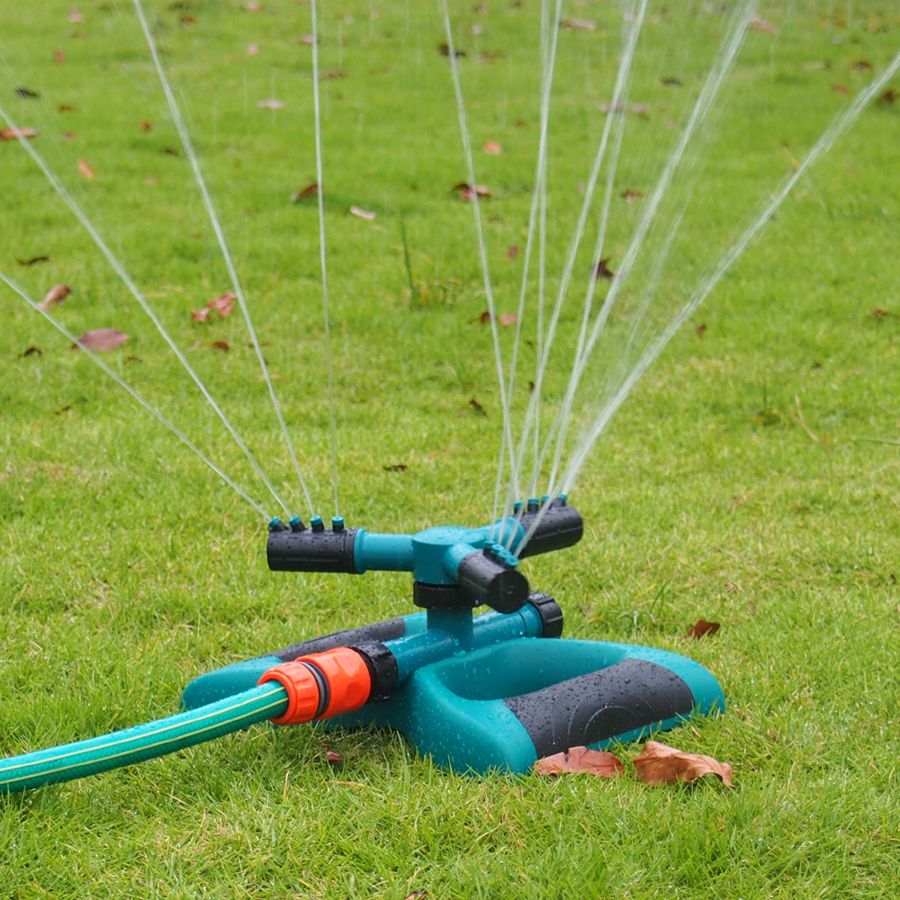 Garden Water 3-Arm Rotary Sprinkler,Plastic 3-arm rotary water sprinkler