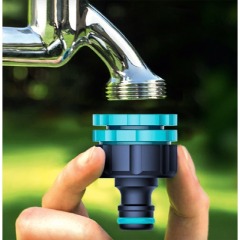 Plastic female 1/2 inch 3/4 inch garden hose tap connector,Plastic 1/2"&3/4" garden hose tap connector