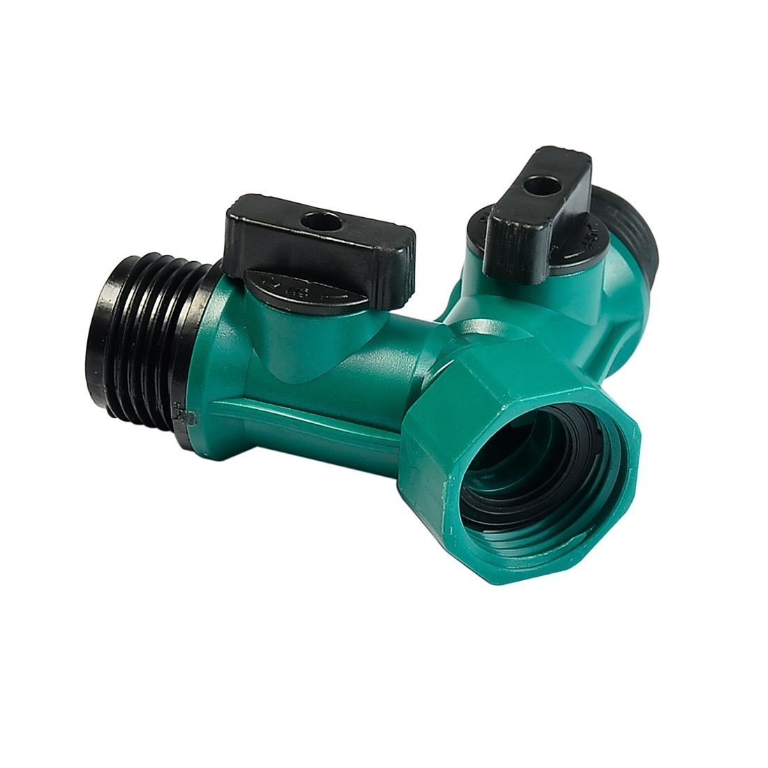 Divisor de mangueira de jardim de plástico de 2 vias,Divisor em Y para mangueira de jardim de plástico