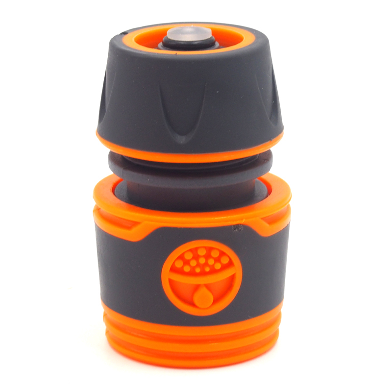 Plastic soft 1/2" waterstop garden hose quick connector,Plastic 1/2" garden hose quick connector