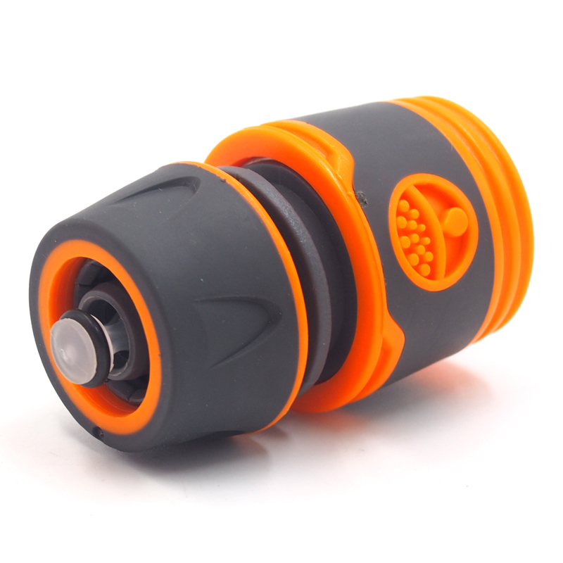 Plastic soft 1/2" waterstop garden hose quick connector,Plastic 1/2" garden hose quick connector