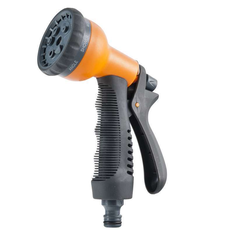 Plastic 8 pattern garden water spray nozzle,plastic 8 way garden water spray nozzle