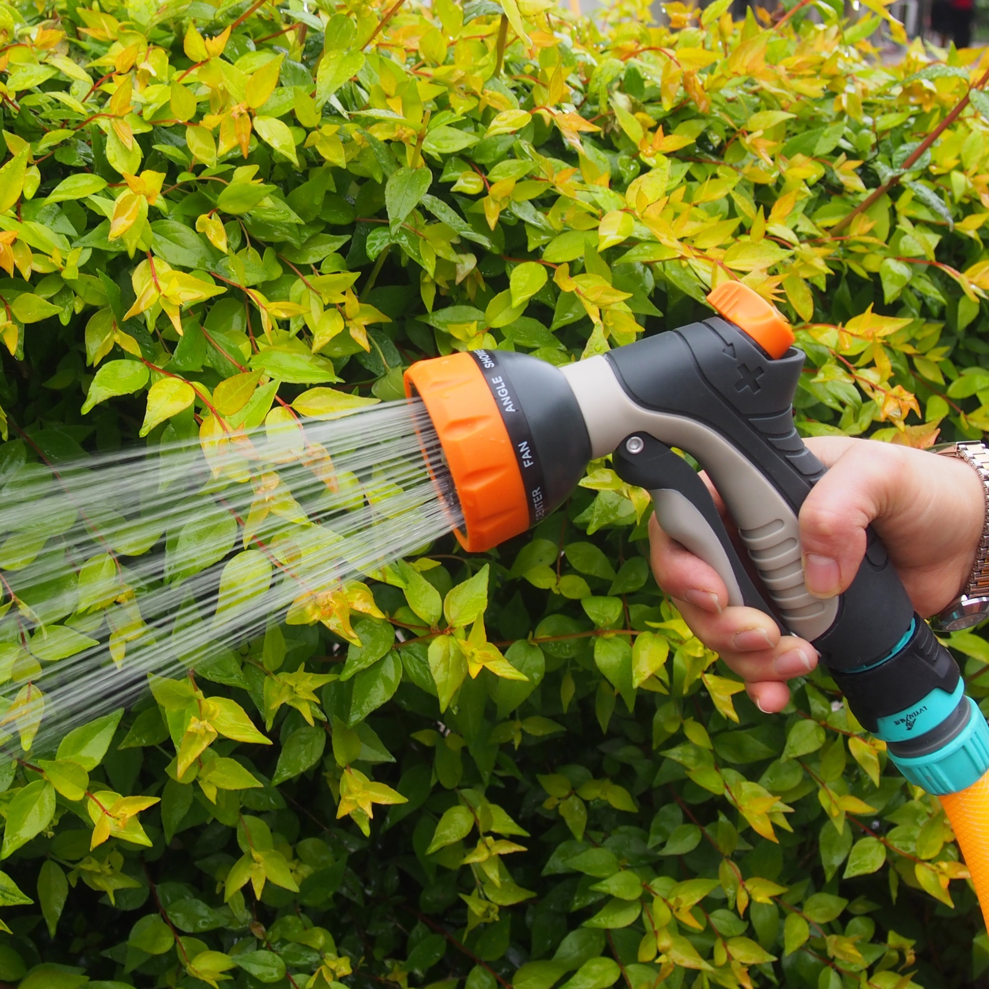 Garten-Wasserdüse aus Kunststoff mit 9 Mustern,Kunststoff-Gartenwasserdüse mit 9 Mustern
