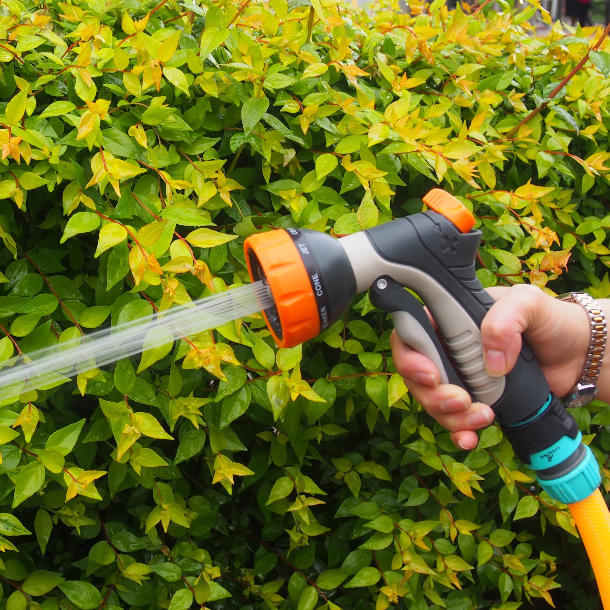 Garten-Wasserdüse aus Kunststoff mit 9 Mustern,Kunststoff-Gartenwasserdüse mit 9 Mustern