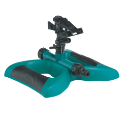 Hベース付きプラスチック製散水ホーススプリンクラー,ガーデンインパクトスプリンクラー（ベース付き）