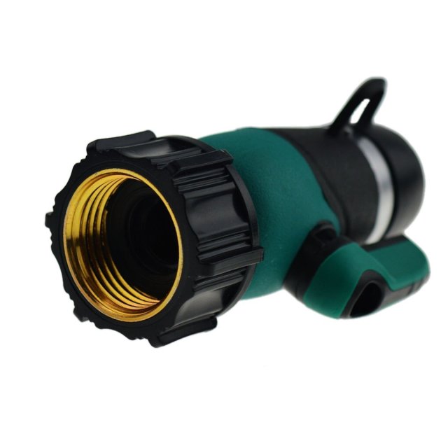 Válvula de cierre de agua del jardín,Adaptador de manguera de jardín de plástico con funda protectora