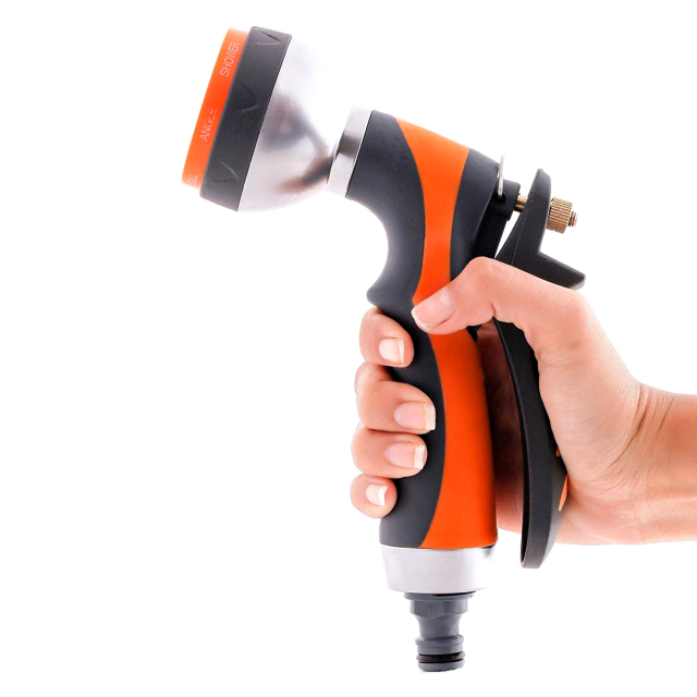 ガーデン7パターンウォータースプレーガン,金属製7パターンガーデンウォータースプレーガン